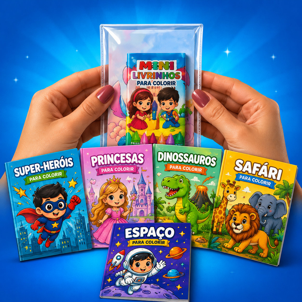 Mini Livrinhos de Colorir prontos