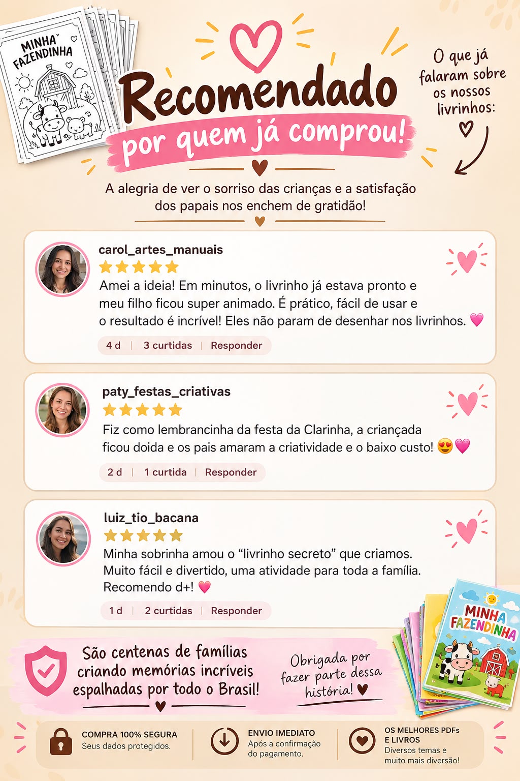Depoimentos de quem já comprou o Clube Mundo do Papel